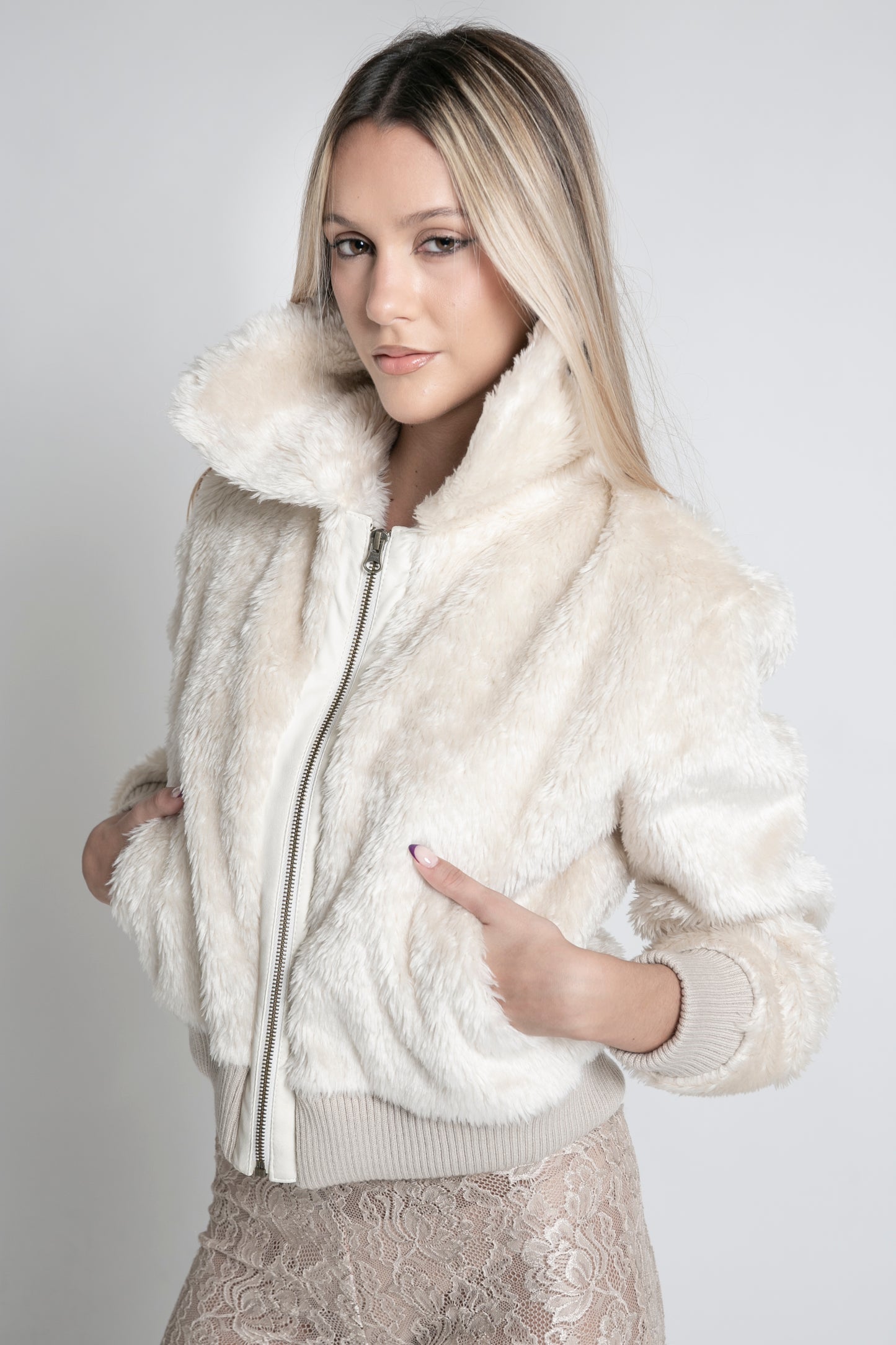 Campera Roma white off